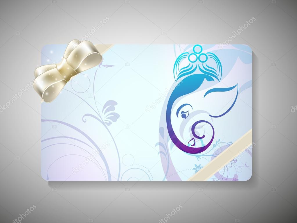 Gift card for Deepawali or Diwali festival in India. EPS 10.