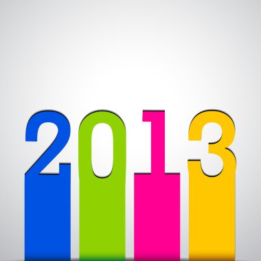 stilize 2013 seneler geçmiş. EPS 10