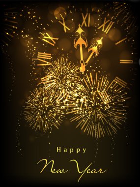 Greeting card or gift card for Happy New Year celebration. EPS 1