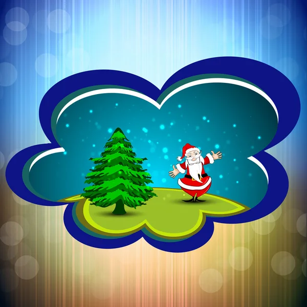 Gyönyörű karácsonyi fa boldog karácsonyi ünneplés. EPS 10. — Stock Vector