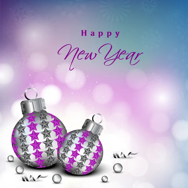 Tarjeta de felicitación o tarjeta de regalo para la celebración del Feliz Año Nuevo. EPS 1 — Vector de stock