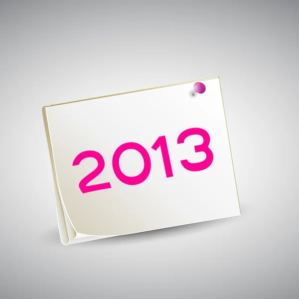 Estilizado 2013 fundo Feliz Ano Novo. EPS 10 — Vetor de Stock