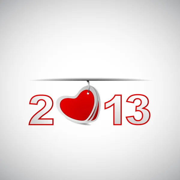 Stylisé 2013 Happy New Year fond. SPE 10 — Image vectorielle