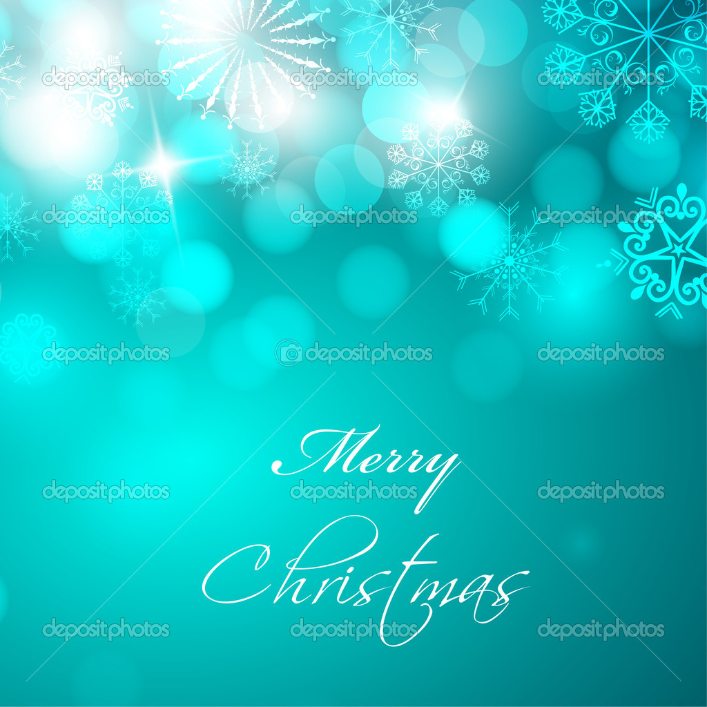 PÅ‚atki Å›niegu z BoÅ¼e Narodzenie Kula do merry christmas karty okolicznoÅ›ciowe — Wektor stockowy