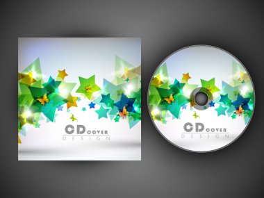 CD kapak tasarımı şablonu stilize. EPS 10.