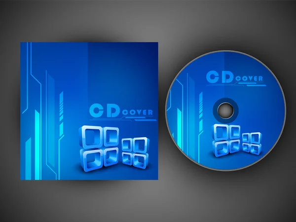 Stiliserade cd cover formgivningsmall. EPS 10. — Stock vektor