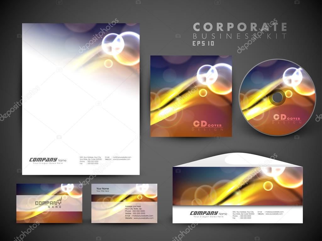 Professional corporate identity kit or business kit for your bus