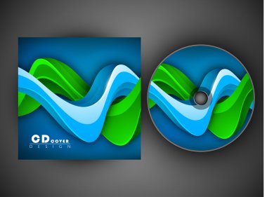 CD kapak tasarımı şablonu stilize. EPS 10.