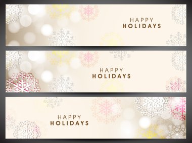 mutlu tatil sitesi üstbilgi veya afiş. EPS 10.