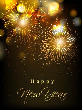 mutlu yeni yıl kutlama arka plan. EPS 10.