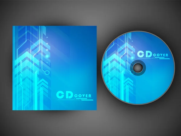 Modelo de design de capa de CD estilizado. EPS 10 . — Vetor de Stock