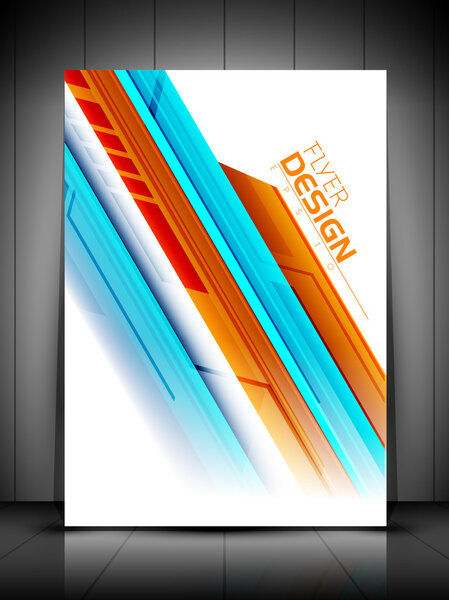 Professional business flyer template or corporate banner design,