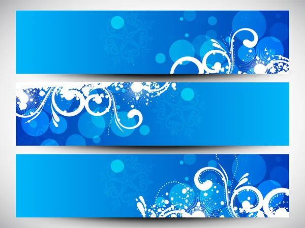 Felices fiestas encabezados del sitio web o banners. EPS 10 . — Vector de stock