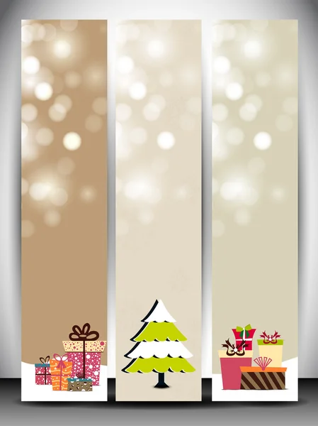 Happy Holidays website banners. EPS 10. — Stock Vector