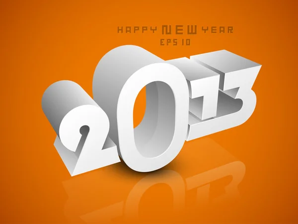 2013 Happy New Year greeting card. EPS 10. — Stock Vector