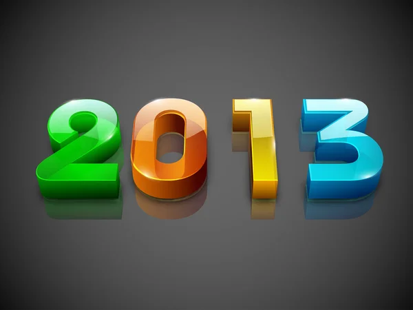 2013 frohes neues Jahr Grußkarte. Folge 10. — Stockvektor