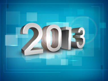stilize 2013 seneler geçmiş. EPS 10 .