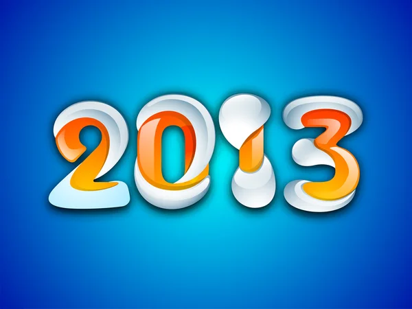 Stylizowane tło szczęśliwego nowego roku 2013. EPS 10 . — Wektor stockowy