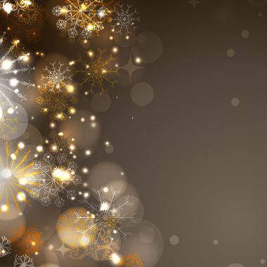 neşeli Noel kutlaması için güzel kar taneleri arka plan.