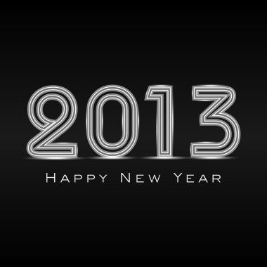 2013 mutlu yeni yıl tebrik kartı. EPS 10.