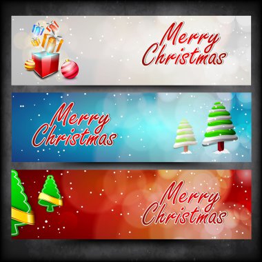 Web sitesi başlık veya afiş için merry christmas kutlama. EPS 10.