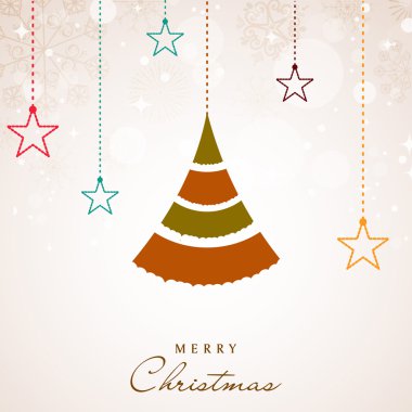 Noel ile Vintage merry christmas tebrik veya hediye kartı tr