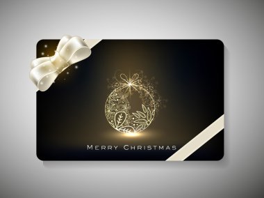 merry chrsitmas için hediye kartı. EPS 10.