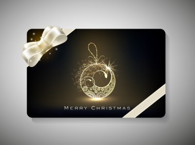 merry chrsitmas için hediye kartı. EPS 10.