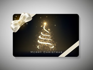 merry chrsitmas için hediye kartı. EPS 10.