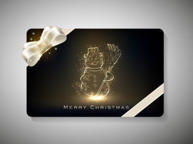 merry chrsitmas için hediye kartı. EPS 10.