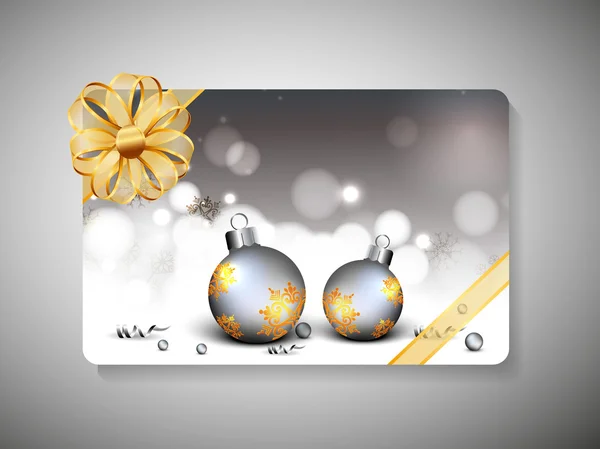 Gift card voor vrolijke chrsitmas. EPS 10. — Stockvector