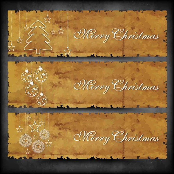 Nagłówek strony lub banner na wesołe święto Bożego Narodzenia. EPS 10 — Wektor stockowy
