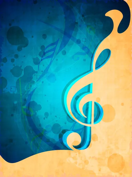 Notas musicales. puede ser utilizado como banner, etiqueta, icono, pegatina, folleto o — Vector de stock