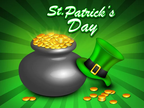 St Patrick's Day background. EPS 10. — Stock Vector