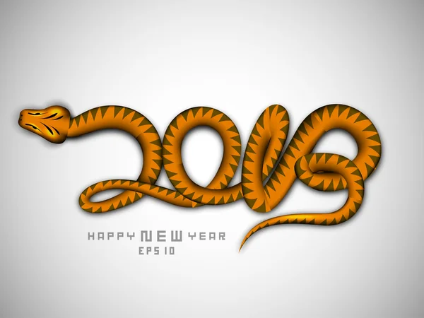 Feliz Ano Novo 2013 com design de cobra. EPS 10 . — Vetor de Stock