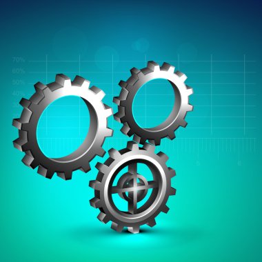 cog wheel ile iş geçmiş. EPS 10.