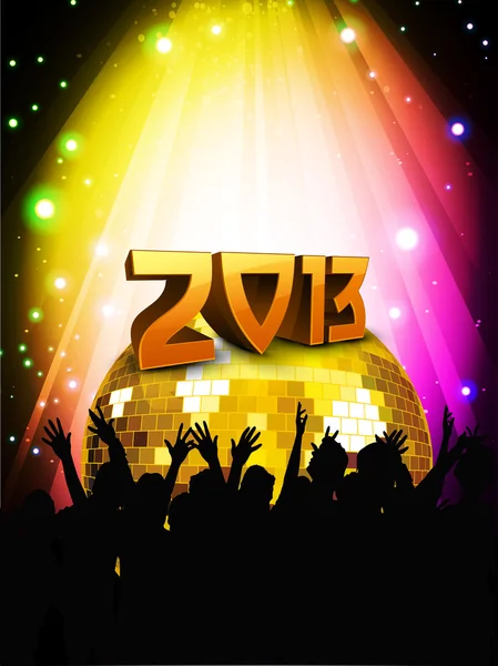 2013 New Year Party Background. EPS 10. — Stock Vector
