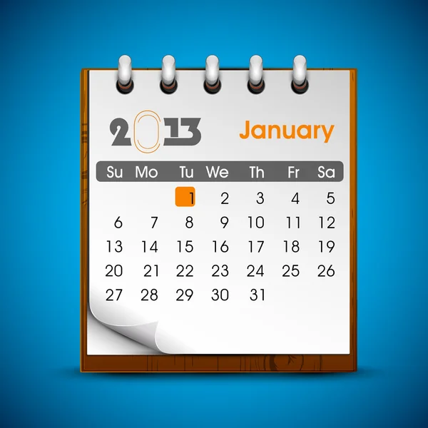 2013 kalender. EPS 10. — Stockvector