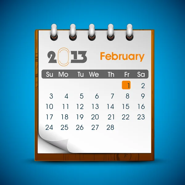 Calendario 2013. EPS 10 . — Vector de stock