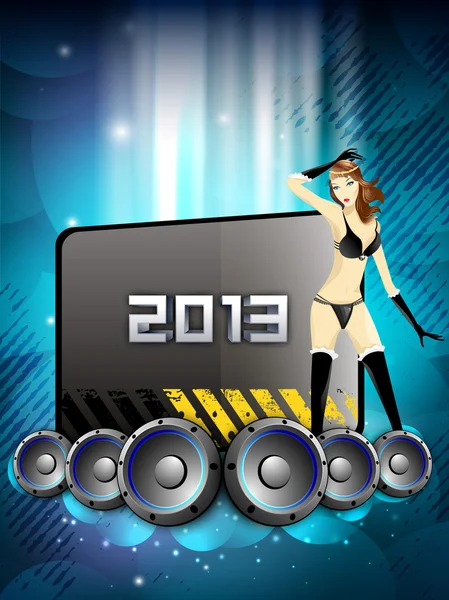 2013 Novoroční večírek pozadí. EPS 10. — Stockový vektor