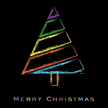 Noel tree.greeting kartı, hediye kartı veya davetiye m için