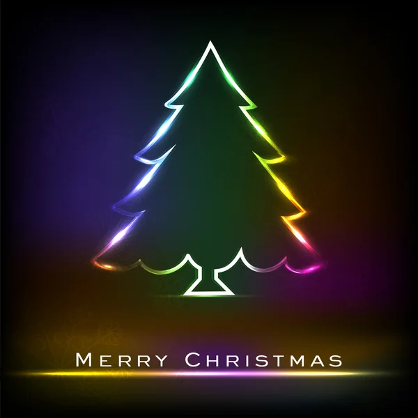 Vánoční tree.greeting karta, dar nebo pozvání pro m — Stockový vektor