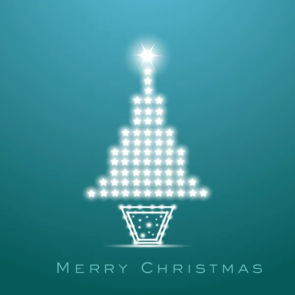 Noel tree.greeting kartı, hediye kartı veya davetiye m için — Stok Vektör