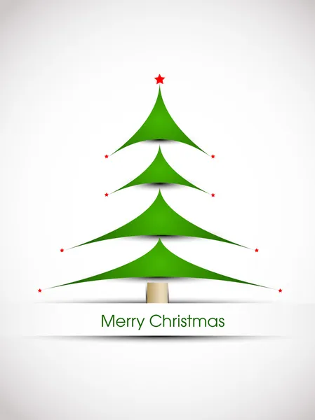 Tree.greeting kerstkaart, Geschenkenkaart of uitnodigingskaart voor m — Stockvector