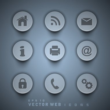 3D web 2.0 posta simgeleri ayarlayın. Web siteleri için web harmoni-ebilmek var olmak kullanılmış