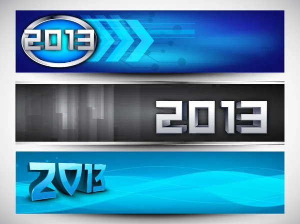 2013 website header of banner. EPS 10. — Stockvector