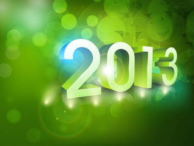 2013 mutlu yeni yıl tebrik kartı. EPS 10.