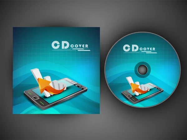 CD obal design pro vaše podnikání. EPS 10. — Stockový vektor