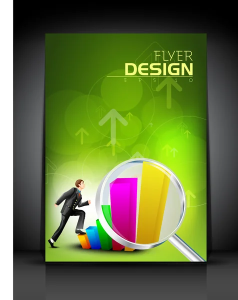 Modelo profissional de folheto de negócios ou design de banner corporativo , — Vetor de Stock