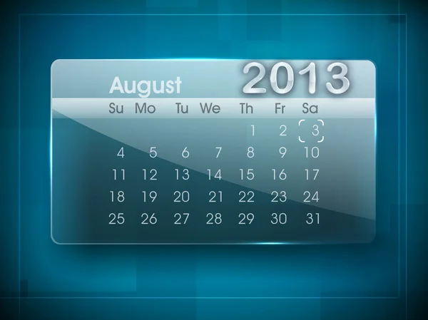 Календар 2013 року. ЕПС 10 — стоковий вектор